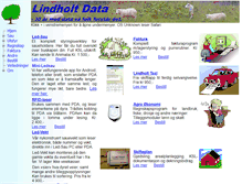 Tablet Screenshot of lindholtdata.no